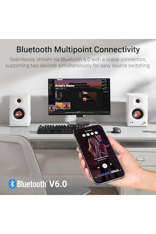 Edifier Mr5 Tri-amped Powered Stüdyo Monitör Hoparlörü 110w Rms - Beyaz