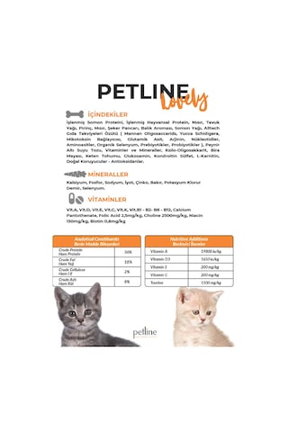 Petline Lovely Kitten Somonlu Yavru Kedi Maması 2 x 10 KG