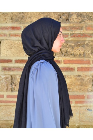 Bilenler Konfor Bambu Şal Siyah Tok Duruşlu, Kaymaz Siyah