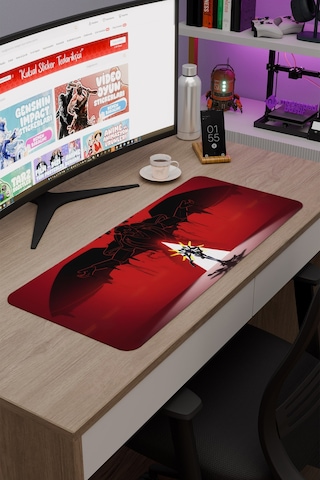 Ultrakill Kaymaz Dikişli Kauçuk Oyuncu Mousepad V5 - 70x30 Xl Gaming Mouse Pad Fare Altlığı