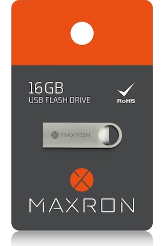 Maxron 16 GB USB 2.0 Metal Flash Bellek