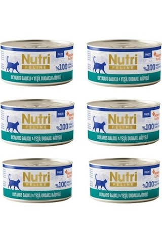 Nutri Feline Gurme Seri: Midyeli & Okyanus Balıklı Tahılsız Pate 6x70g - Eşsiz Lezzet Şöleni