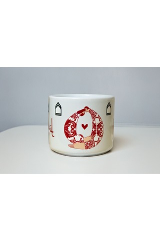 Kişiye Özel Kabartmalı Kupa Bardak Beyaz - Beyaz