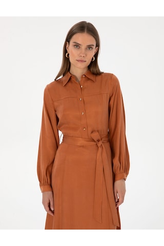 Pierre Cardin Kadın Tarçın Elbise Dokuma 50313239-vr191 Tarçın