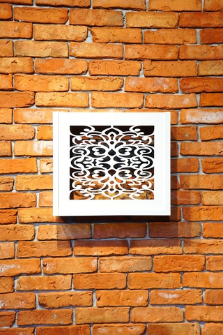 Modem Saklama Kutusu Sürgülü Yukarı Açılır 35 X 40 Motifli Beyaz