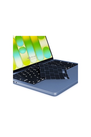 Novstrap Apple Uyumlu Macbook Neo 13 İnç A18 Çip A3404 İle Türkçe Q Klavye Koruyucu Siyah Kılıf Siyah
