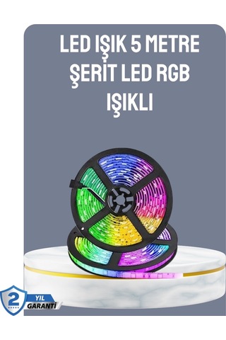 Buğz Kumandalı 5 Metre Şerit Led Dekoratif Aydınlatma