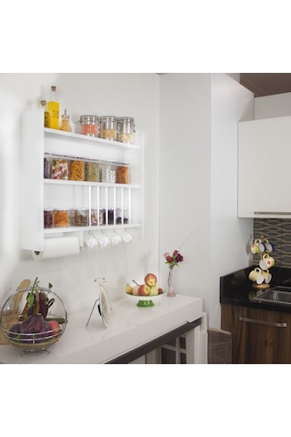 Ahşap Mutfak Dolabı Erzak Dolabı Rafı Tereği Baharatlık Terek