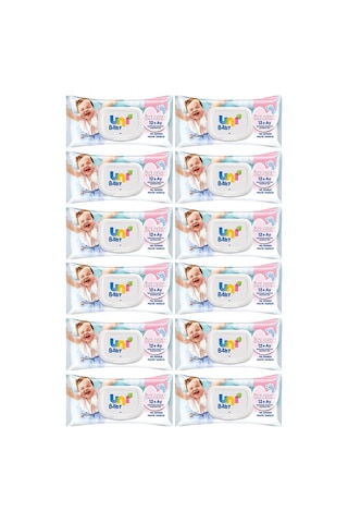 Uni Baby Ilk Adım Islak Mendil 52'Li X 12 Adet