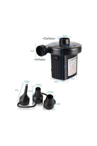 Elektric Air Pump 12v Çakmaklık Girişli Hava Pompası Şişme Yatak Bot Simit Koltuk Deniz Yatak Pompa Diğer