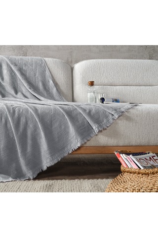 Adora Koltuk Şalı Gri - 130x170 Cm