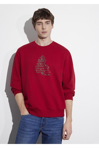 Mavi - Yılbaşı Temalı Kırmızı Sweatshirt 0s10552-70390 Kırmızı