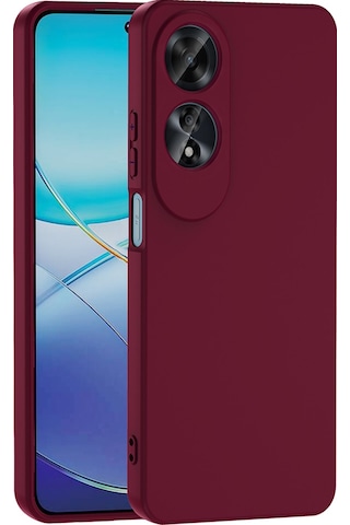 Oppo A60 Uyumlu Zore Mara Lansman Kapak-koyu Mor Koyu Mor