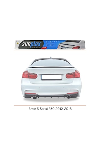 Bmw 3 Serisi F30 Spoiler Piano Black 2012-2018 Arası Modellere Uyumlu Sunplex