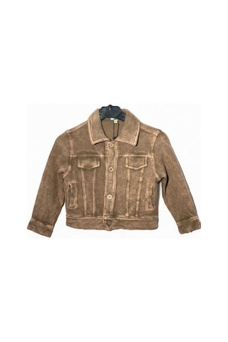 Nanica Kids Erkek Çocuk Yumuşak Dokulu Cep Detaylı Ceket-15730 Kahverengi