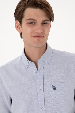 U.S. Polo Assn. Erkek Lacivert Regular Fit Cepli Gömlek 50306340-VR033