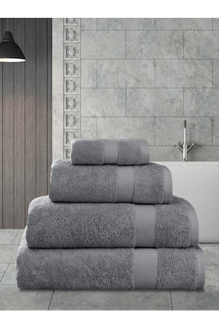 Cotton Arel Pamuk Banyo Havlusu 70x140 Gri
