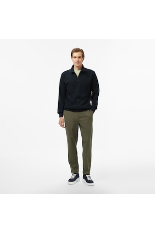 Nautica Erkek Siyah Classic Fit Sweatshirt Düz K57092t Siyah