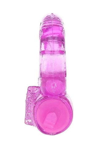 Red Fox Titreşimli Pembe Silikon Penis Halkası