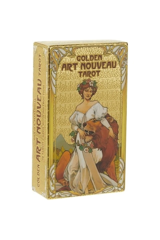 Golden Art Nouveau Tarot Kart Destesi