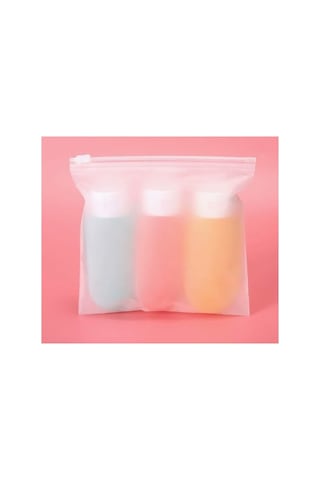 Siolanzi Aveo 3 Adet Mavı Renk Seyahat Tipi Doldurulabilir Şampuan Duş Jeli Sprey Losyon Şişe Krem Kutu 60 Ml Mavi