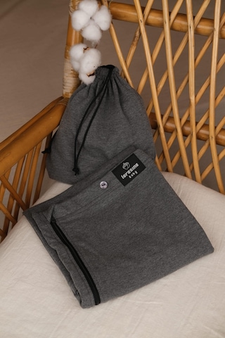 Pamuklu Puset Bebek Arabası Ve Emzirme Örtüsü Koyu Gri