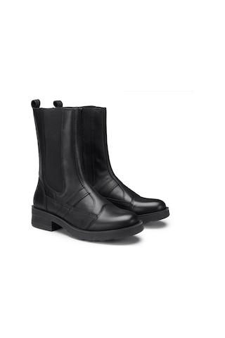 Çizme Kadın Oxw002900 Oxs Frank 0029 Mıd W Leather Black Siyah