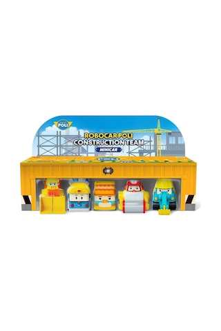 Polı Mrt-761 Mini İnşaat Araçları 5li Set
