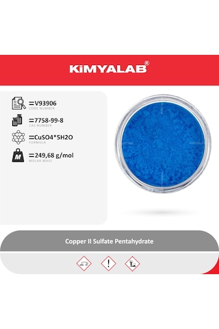 Kimyalab Bakır II Sülfat Pentahidrat Copper II Sulfate Pentahydrate 1 KG