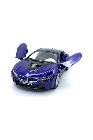 Kinsmart Bmw I8 1 36 Çek Bırak Model Araba lacivert