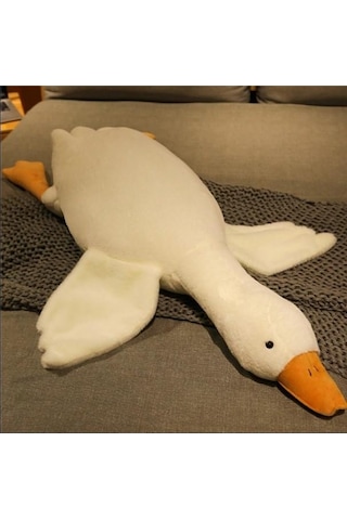 Sevimli Peluş Uyku Arkadaşım Kaz 75 Cm- Uçan Kaz Morton Uyku Yastığı 001