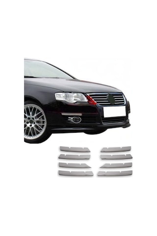 Vw Passat 3C Krom Ön Panjur 8Prç 2005-2010 Arası P.Çelik