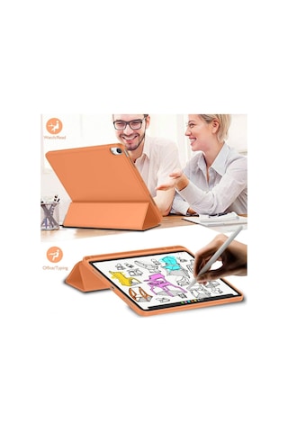 Apple Uyumlu iPad, Pro 11 1. Nesil 2018 Kılıf Kalem Bölmeli Smart Case A1
