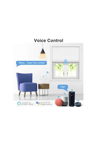 Tuya Destekli Akıllı Wifi Beyaz Renk 2in1 Panjur Işık Anahtar