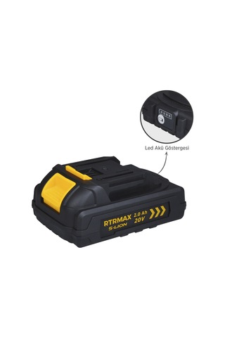 Rtrmax RTS5002 Smart-Lion 20V Akü Yedek Batarya 2.0 Ah