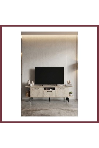 Storeşahin Mira Tv Sehpası Suntalam Ekru 160x35 Cm Shn0720