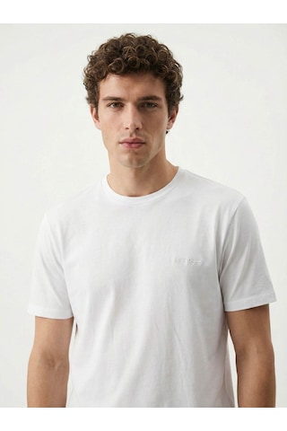 Loft Regular Fit Beyaz Erkek T-shirt Lf2042953