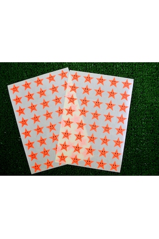 Tanex Tnx-303 Flo Yıldız Kırmızı Gülen Etiketi 17 MM 80 Adet