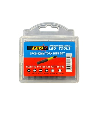 Torx Bits Set 7 Parça S2 Kalite 50 Mm