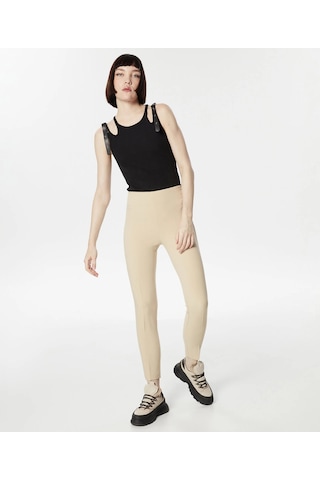 Skınny Fit Pantolon-bej Naturel