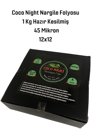 45 Mikron 1kg Kesilmiş Hazır Folyo,nargile Folyosu,nargile Kömürü