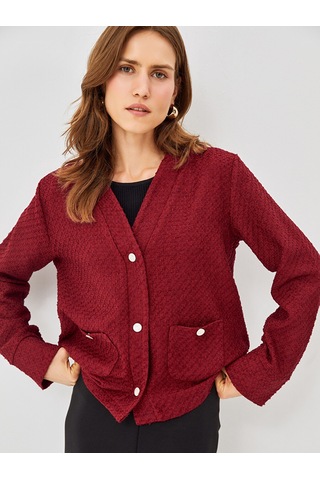 Lcwaıkıkı Classic Bordo Hırka
