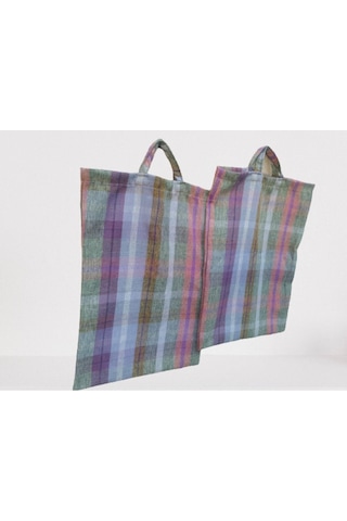 Bengi Pazar Çantası 2 Adet Döşemelik Kumaş Desenli 30 Kg Taşıma (501132518)