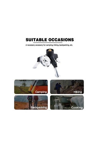 Bloomnest Yürüyüşü Tutucu Tripod Transfer Tank Siyah Silindiri Ocak Katlanabilir Kampı İçin Gaz Dağ Braketi Başlığı Sp Kullanışlı Sp Siyah Siyah