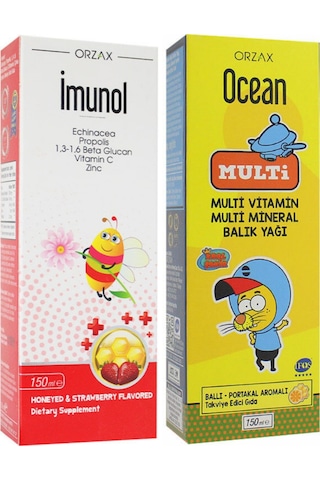 Imunol Şurup 150Ml Ocean Multivitamin Multimineral Balık Yağı