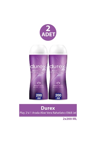Durex Play 2'si 1 Arada Aloe Vera Etkili Jel 200 Ml 2 Adet