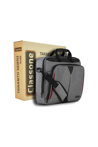 Classone Taranto Vp3404 14" Notebook- Laptop El Çantası-Gri