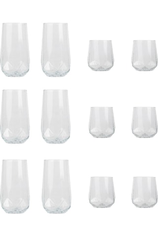 Lav Valeria 12 Parça Su Meşrubat Bardak Takımı