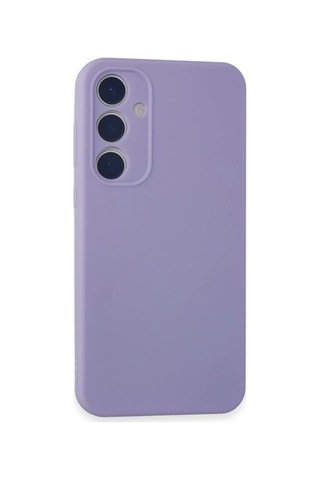 Samsung Galaxy A55 5g Kılıf First Silikon - Lila Altın
