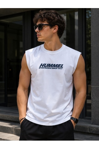 Hummel Traca Tank Top Erkek Atlet 912356 Beyaz